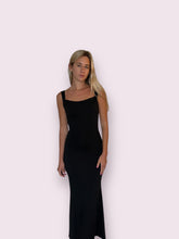 Load image into Gallery viewer, Black Maxi Open Back Dress