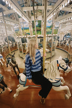 Load image into Gallery viewer, Purple Striped Sweater