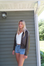 Load image into Gallery viewer, Mocha Muse Faux Leather Jacket