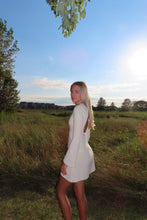 Load image into Gallery viewer, White Long Sleeve Flare Dress