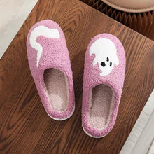 Load image into Gallery viewer, Pink Ghost Slippers