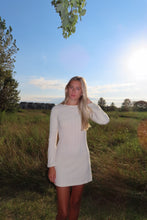 Load image into Gallery viewer, White Long Sleeve Flare Dress