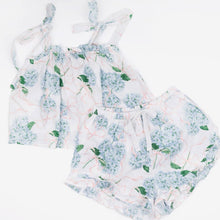 Load image into Gallery viewer, Blue Hydrangea Floral Pajama Set