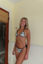 Load image into Gallery viewer, Navy Woven Triangle Tie Bikini Set - Juniper