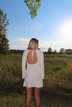 Load image into Gallery viewer, White Long Sleeve Flare Dress