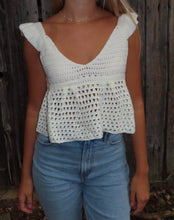Load image into Gallery viewer, Seaside Serenity Crochet Top