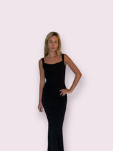 Load image into Gallery viewer, Black Maxi Open Back Dress