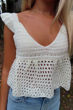 Load image into Gallery viewer, Seaside Serenity Crochet Top