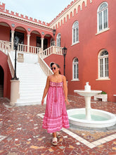 Load image into Gallery viewer, Bohemian Pink Maxi Dress