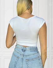 Load image into Gallery viewer, Black and White Crop top