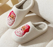 Load image into Gallery viewer, Pink Santa Clause Slippers