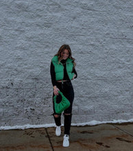 Load image into Gallery viewer, Cropped Puffer Vest - Juniper