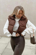 Load image into Gallery viewer, Cropped Puffer Vest - Juniper