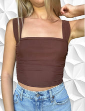 Load image into Gallery viewer, Brown/Black Green Mesh Top