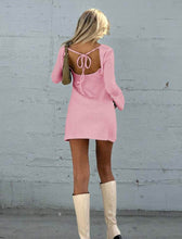 Load image into Gallery viewer, Long Sleeve Sweater Dress