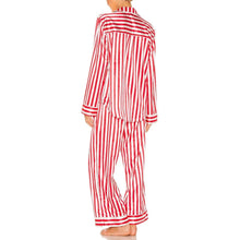 Load image into Gallery viewer, Red and Green Striped Satin Christmas Pajamas
