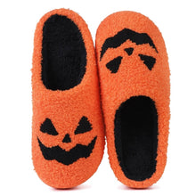 Load image into Gallery viewer, Halloween Pumpkin Slippers