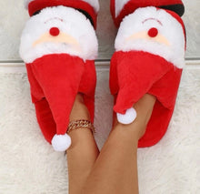 Load image into Gallery viewer, Santa Slippers