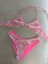 Load image into Gallery viewer, reversible pink coral bikini set