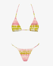 Load image into Gallery viewer, Multicolored tie-dye bikini set on a white background