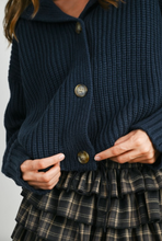Load image into Gallery viewer, Midnight Prep Knit Cardigan – Navy
