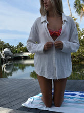 Load image into Gallery viewer, All White Waffle Flannel - Juniper