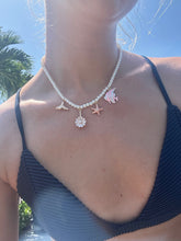 Load image into Gallery viewer, Beachy Pearl Charm Necklace - Juniper