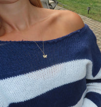 Load image into Gallery viewer, Coastal Off The Shoulder Sweater - Juniper