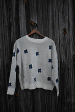 Load image into Gallery viewer, Blue Floral Sweater - Juniper