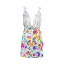 Load image into Gallery viewer, Garden Party Ruched Mini Dress - Juniper
