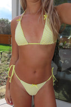 Load image into Gallery viewer, Golden Hour Textured Triangle Bikini Set - Juniper