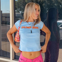 Load image into Gallery viewer, Dump Him Baby Tee - Juniper