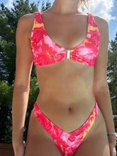 Load image into Gallery viewer, Pink Orange Floral Bikini Set
