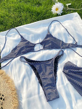 Load image into Gallery viewer, Checkered Black and White Bikini - Juniper