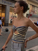 Load image into Gallery viewer, Striped Twist Top - Juniper