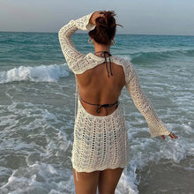 Load image into Gallery viewer, Long Sleeve Coverup Dress - Juniper
