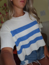 Load image into Gallery viewer, Nautical Charm Short Sleeve Top - Juniper