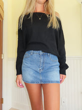 Load image into Gallery viewer, Off the shoulder Black Sweater - Juniper