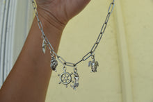 Load image into Gallery viewer, Paper Clip Charm Necklace - Juniper