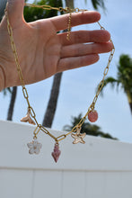 Load image into Gallery viewer, Paper Clip Charm Necklace - Juniper