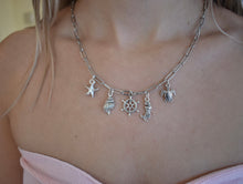 Load image into Gallery viewer, Paper Clip Charm Necklace - Juniper