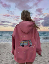 Load image into Gallery viewer, Pink Sunkissed Embroidery Beach Van Sweatshirt - Juniper