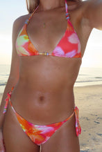 Load image into Gallery viewer, Sunset bloom beaded triangle bikini set