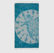 Load image into Gallery viewer, Turkish turtle beach towel
