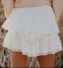Load image into Gallery viewer, White mini skirt - skirt