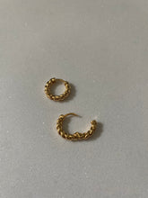 Load image into Gallery viewer, Gold Plated Hoop Huggie Earrings • Huggie Hoop Earrings • Gifts For Her • Minimalist Earrings In Sterling Silver • Best Friend Gift - Juniper