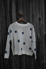 Load image into Gallery viewer, Blue Floral Sweater - Juniper