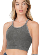 Load image into Gallery viewer, Washed Ribbed Seamless Cami Top - Juniper