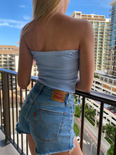 Load image into Gallery viewer, Blue Twisted knit Top - Juniper