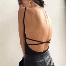 Load image into Gallery viewer, Black\White Striped Solid Bodysuit - Juniper